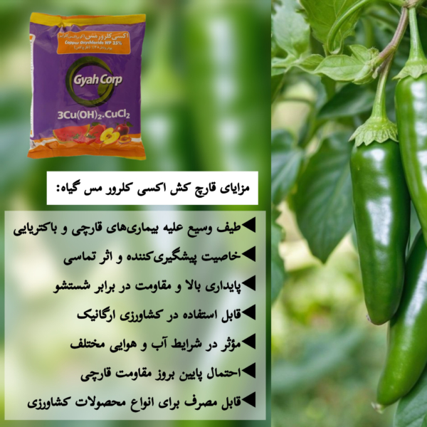 مزایای اکسی کلرومس شرکت گیاه