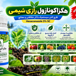 خرید هگزاکونازول رازی شیمی ۵٪ SC | قارچ‌کش سیستمیک با اثر حفاظتی و درمانی